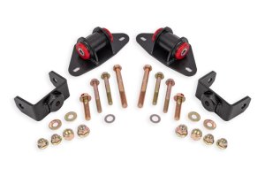 Chevrolet Corvette Motor Mount Kit - BMR Suspension - Polyurethane MM570 - Black Hammertone - `14-`19